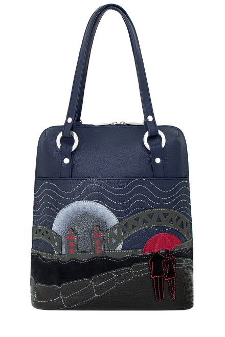 Сумка-трансформер женская Protege, ДС-226-250, "Город-32" синий Сумка-трансформер женская Protege, ДС-226-250, "Город-32" синий