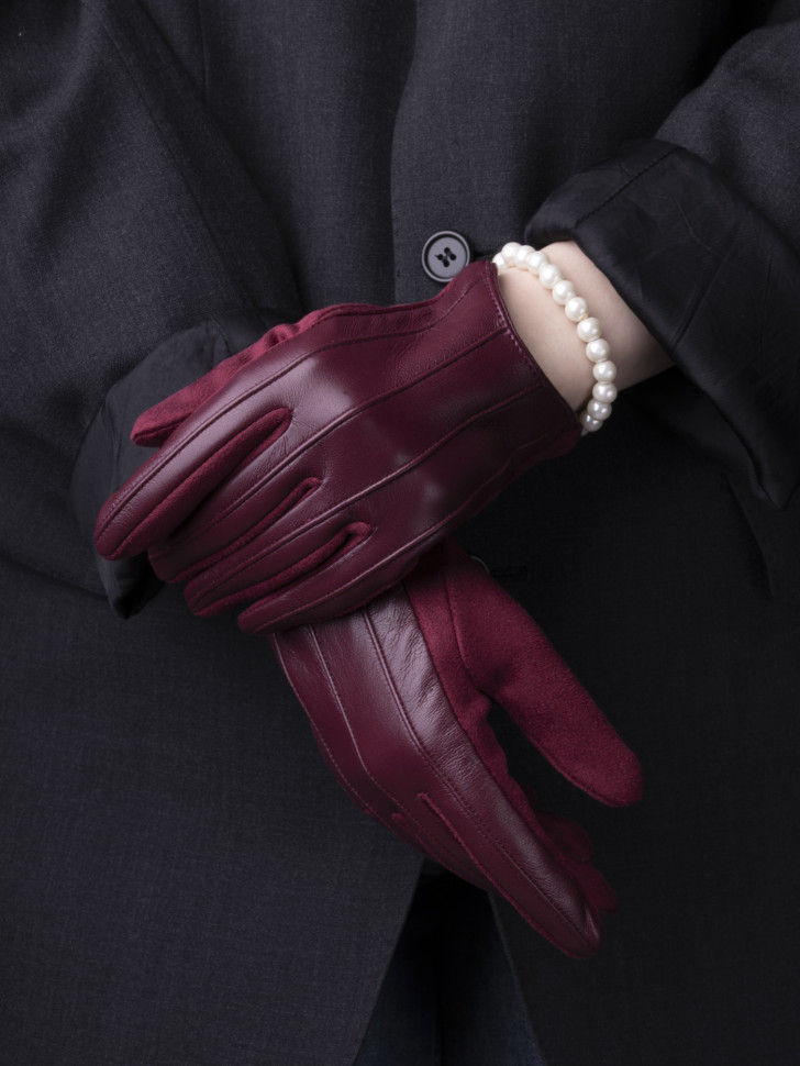 Перчатки женские HAVVS 6026 бордо