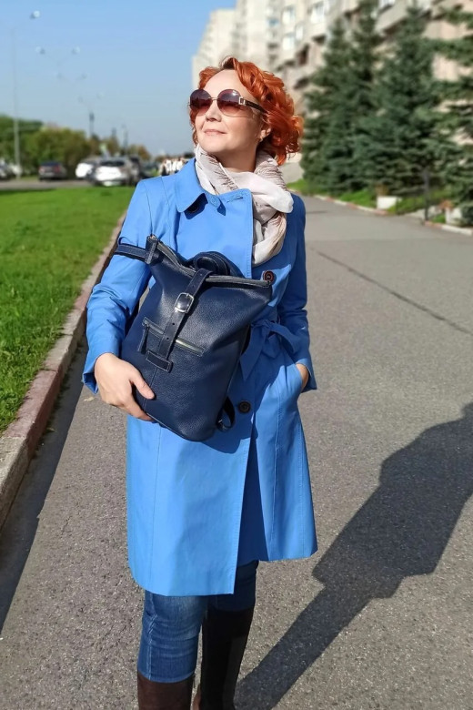 Сумка-рюкзак Natalia Kalinovskaya СР-34.161 «Бельканто» синяя Сумка-рюкзак Natalia Kalinovskaya СР-34.161 «Бельканто» синяя