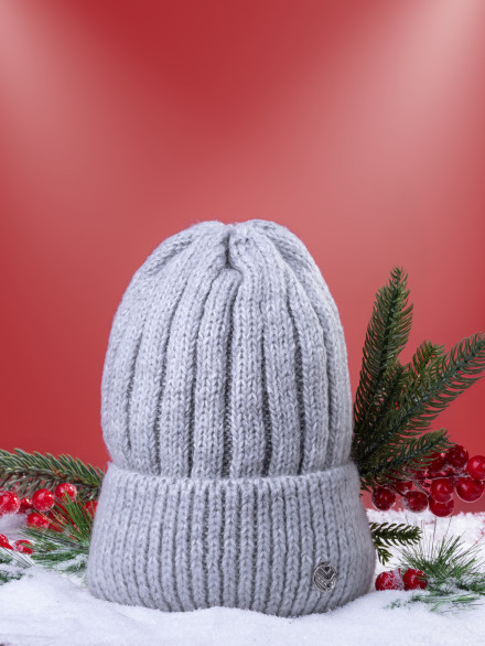 Шапка женская 12838/2 MARHATTER св.серая (56-58)