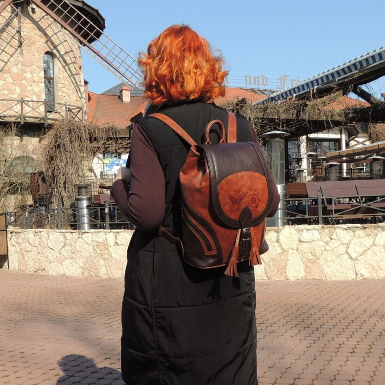 Кожаный рюкзак Natalia Kalinovskaya «Ясмина»