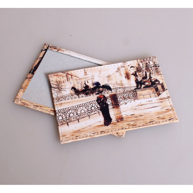 Обложка для проездного Grand, 02-048-018-8 "Дама с зонтиком у сфинксов" Обложка для проездного Grand, 02-048-018-8 "Дама с зонтиком у сфинксов"