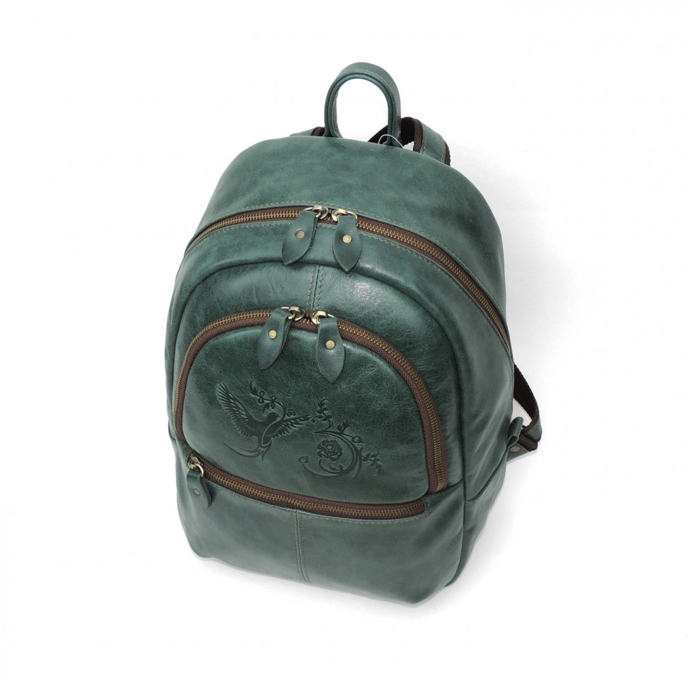Рюкзак женский Natalia Kalinovskaya, Р43 «Малахит» зеленый