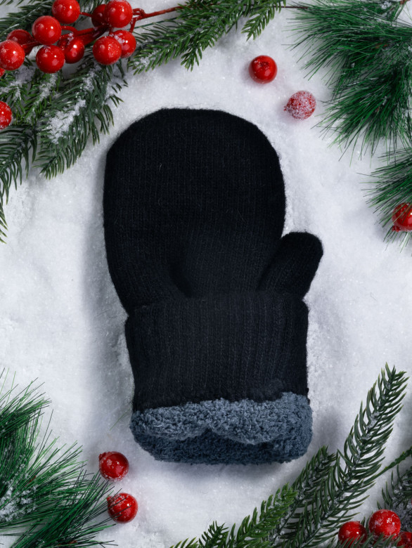 Варежки мужские Корона 8169 черные