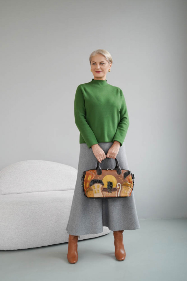 Сумка Protege ДС-195-196 "Город №6" темно-коричневый