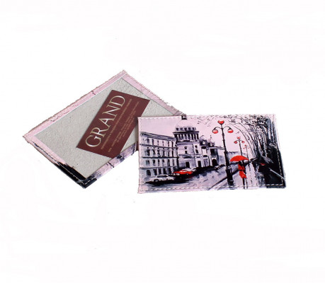 Обложка для проездного Grand, 02-048-018-19 "Вид на Петропавловку"  Обложка для проездного Grand, 02-048-018-19 "Вид на Петропавловку"