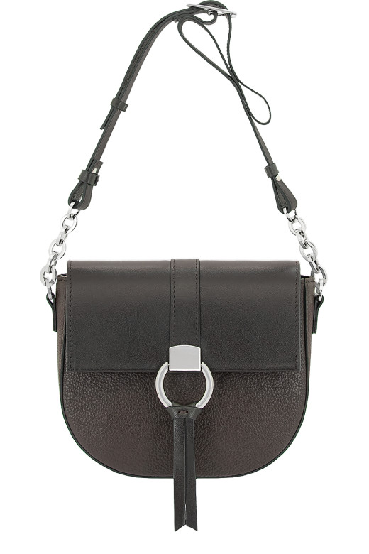 Сумка Protege Ц-472 тёмно-коричневая флотер+гладкая Сумка Protege Ц-472 тёмно-коричневая флотер+гладкая