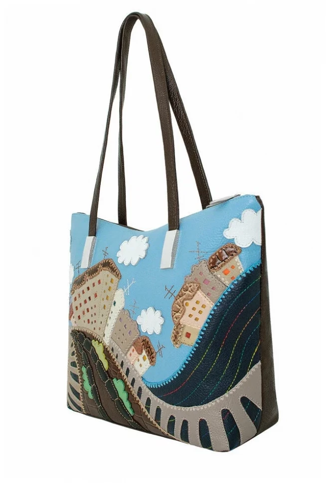 Сумка Protege ДС-356-217 "Город №27" коричневый