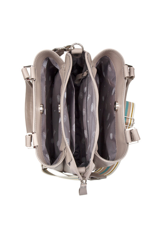 Сумка Esse 78754 УМА PRALINE бергамо серый/бежевый