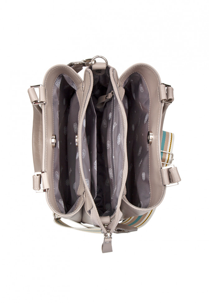 Сумка Esse 78754 УМА PRALINE бергамо серый/бежевый