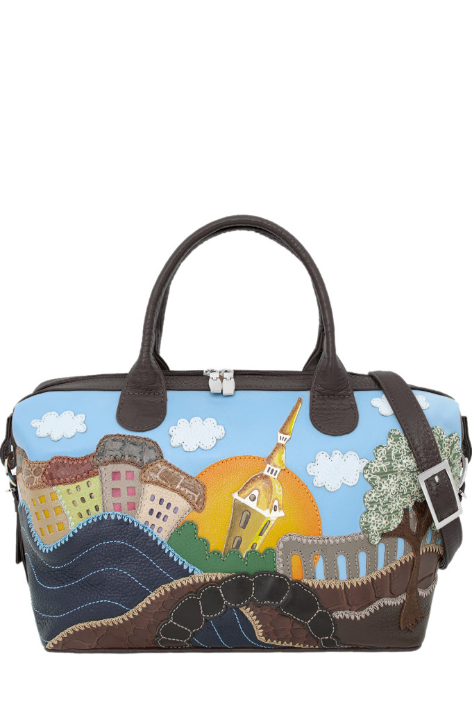 Сумка Protege ДС-195-149 "Город№13" темно-коричневый