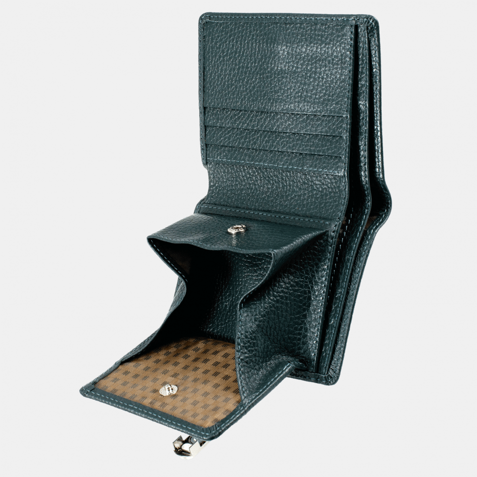 Портмоне женское ПЖ-475-1585 т.зелёное