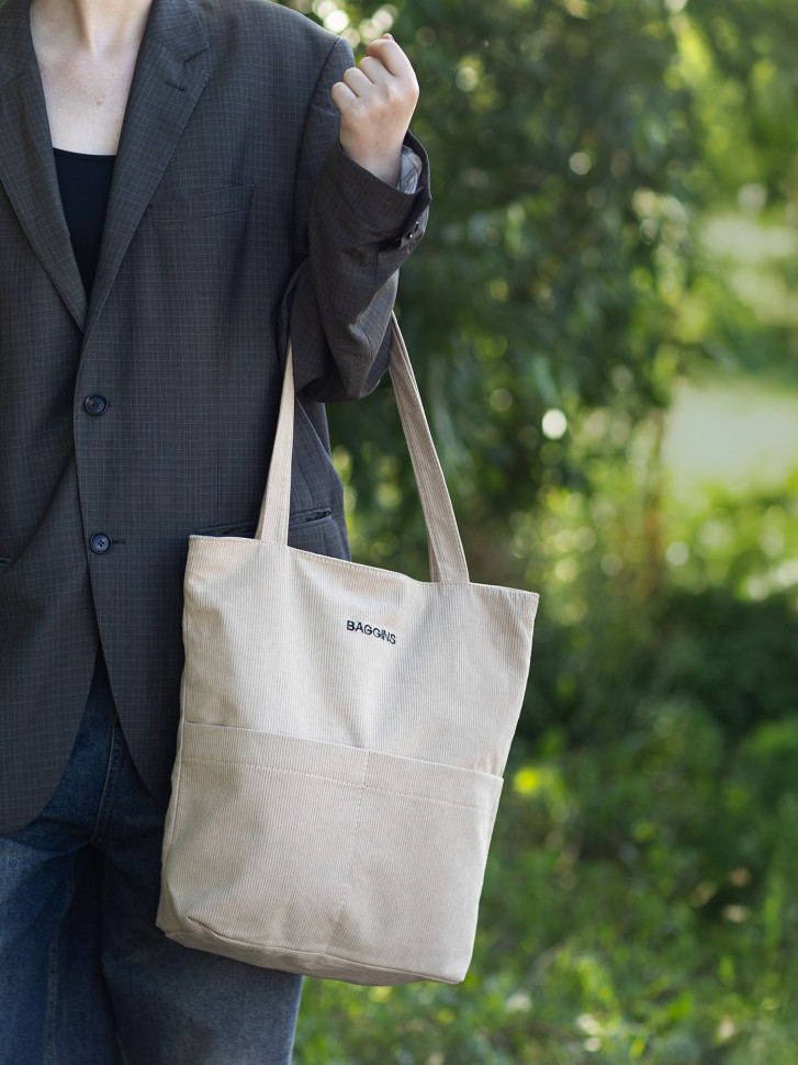 Сумка-шопер Baggins 762 темно-бежевая