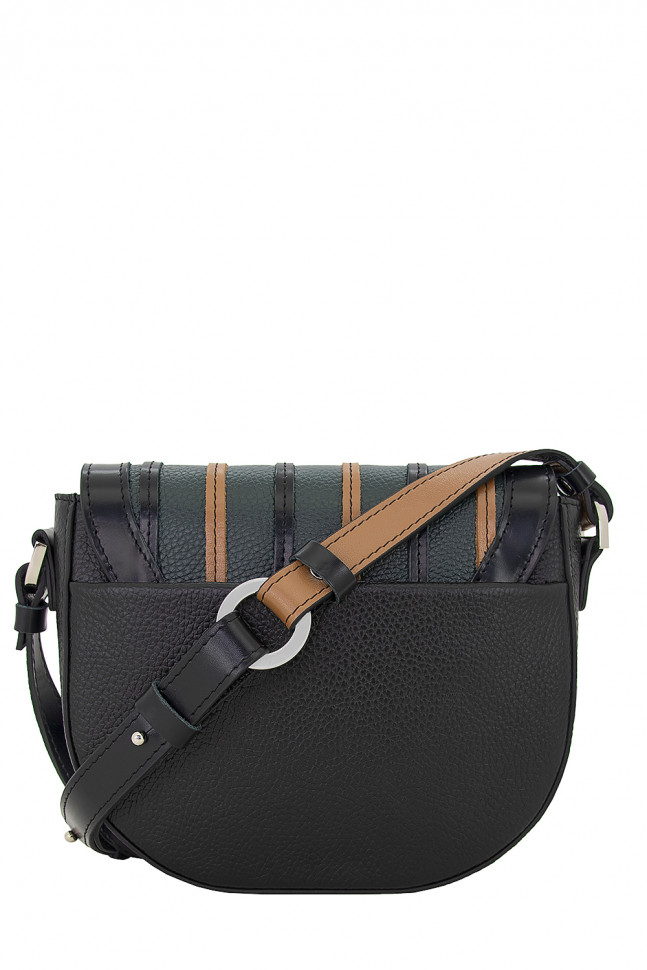 Сумка женская Protege, Ц-486 чёрный/изумруд/кэмел