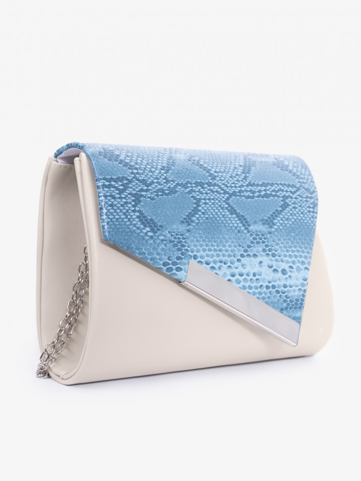 Клатч женский Funxilan 1704 beige/blue