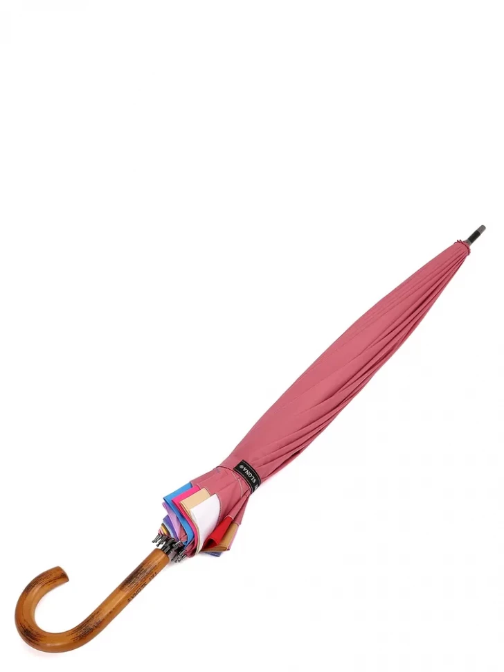 Зонт-трость Три Слона 1100 полуавтомат розовый
