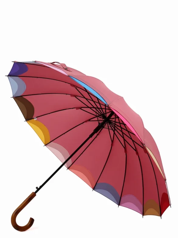 Зонт-трость Три Слона 1100 полуавтомат розовый