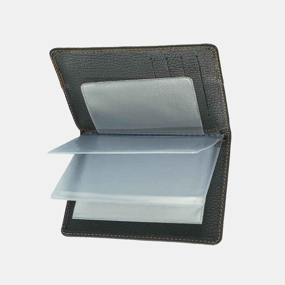 Бумажник водителя ОВД-227-1510/1520 "Консул" чёрная