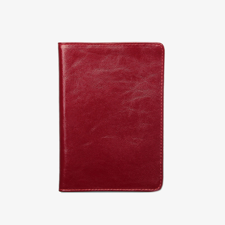 Обложка для паспорта 02-002-0951 бордо лак Обложка для паспорта 02-002-0951 бордо лак