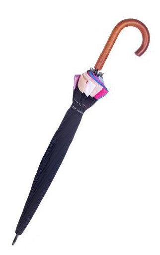 Зонт-трость Три Слона 1100 полуавтомат синий