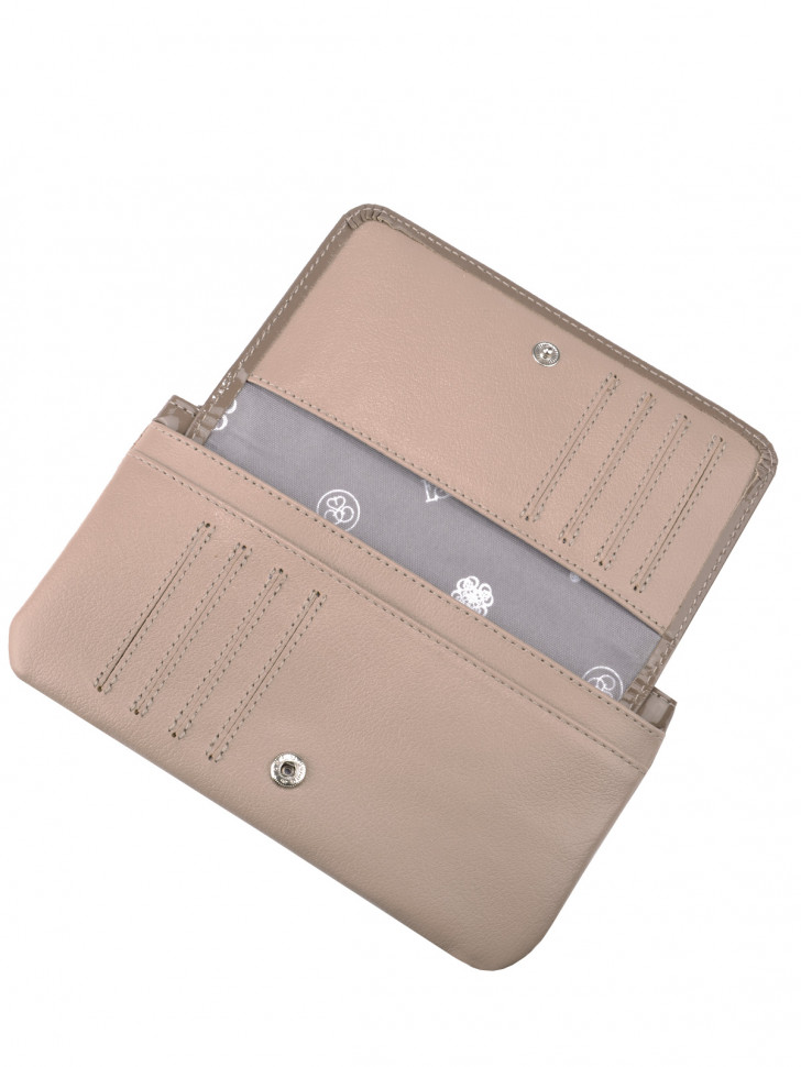 Кошелек Esse, ИНКАНТО PRALINE 66093 лак бежевый тиснение