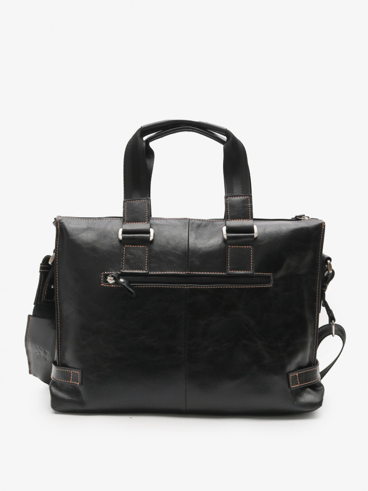 Портфель мужской кожа Maxsimo Tarnavsky 1015 чёрный пулл-ап