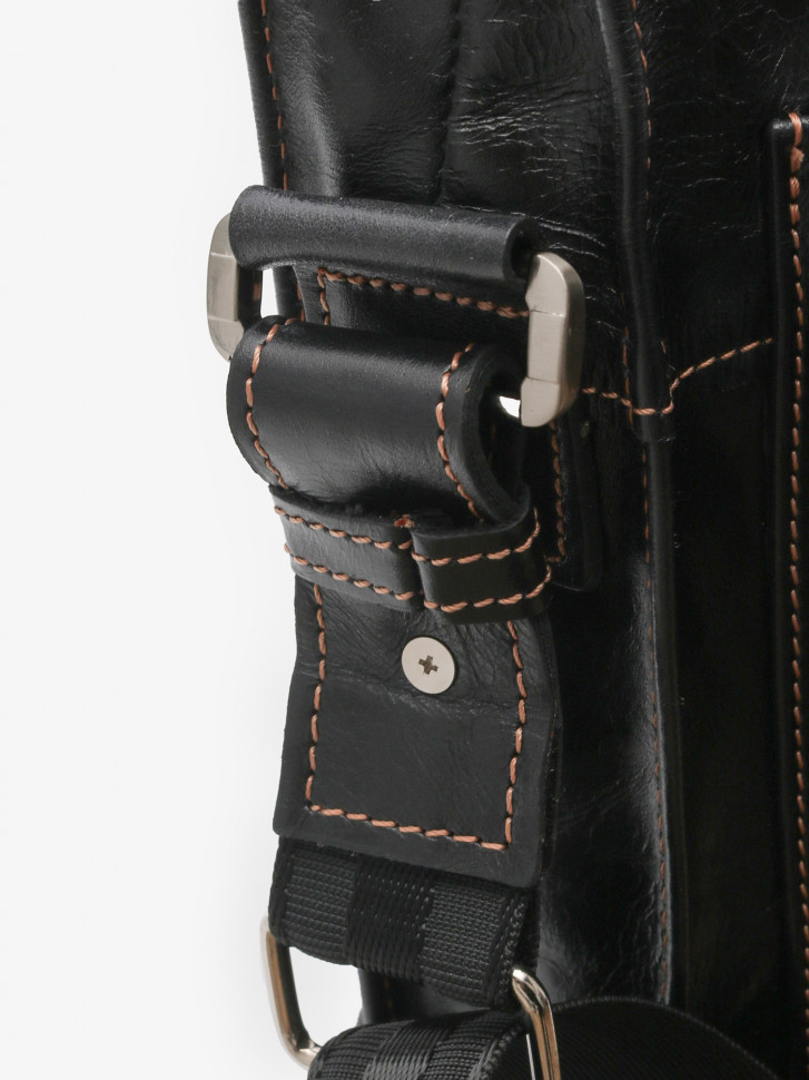 Портфель мужской кожа Maxsimo Tarnavsky 1015 чёрный пулл-ап