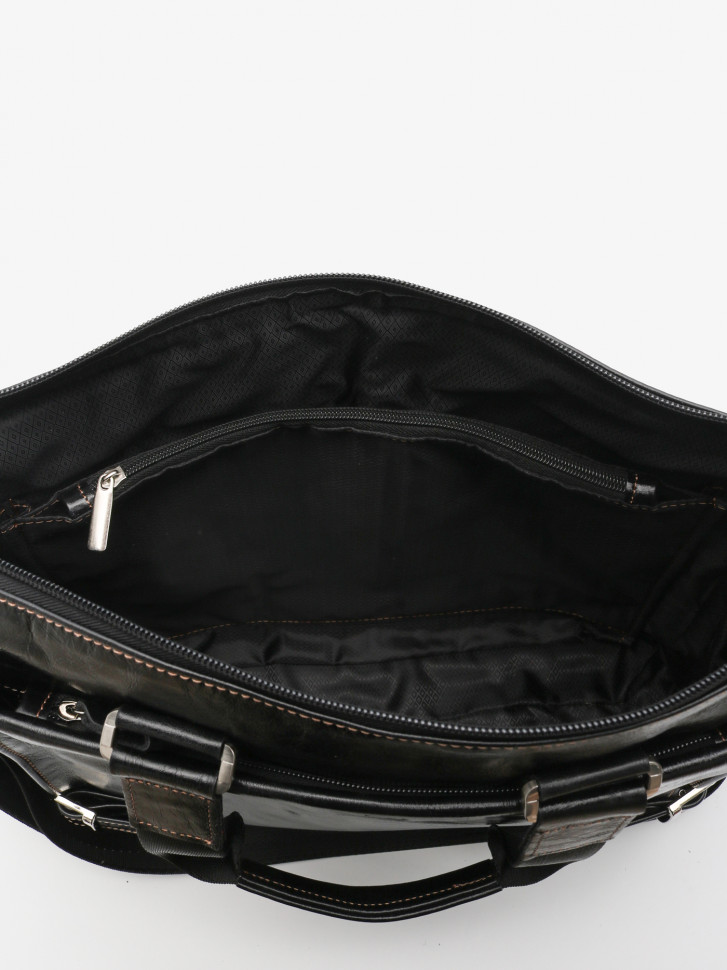 Портфель мужской кожа Maxsimo Tarnavsky 1015 чёрный пулл-ап