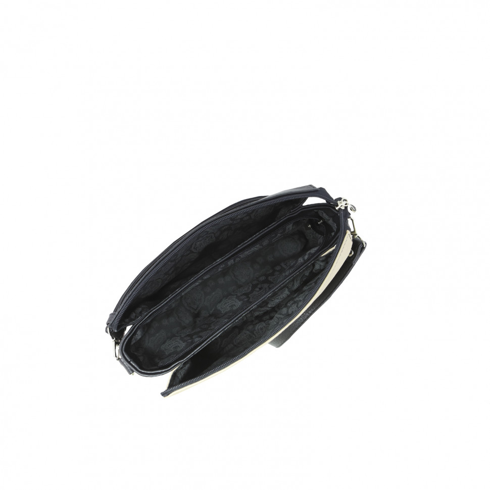 Сумка Оливи, 1141 черная/темно-бежевая/зеленая