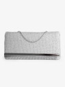 Клатч Funxilan 3763 серебристый