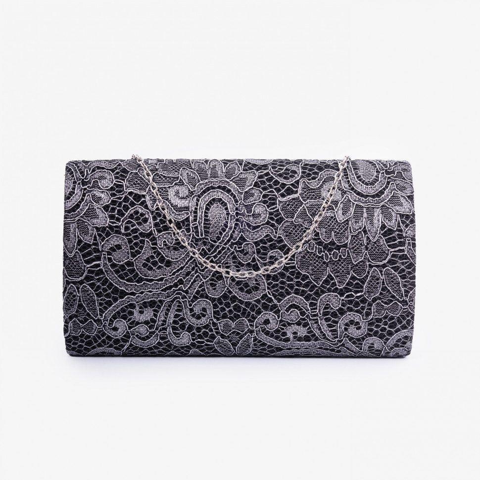 Клатч женский Funxilan 1708-2 black/silver