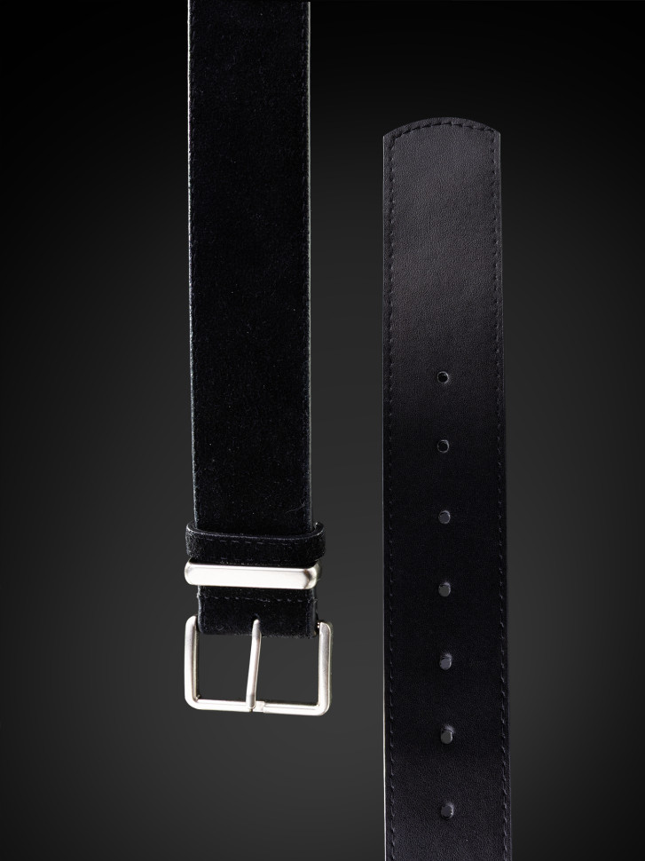 Ремень женский T.I.A. 45 замша чёрный