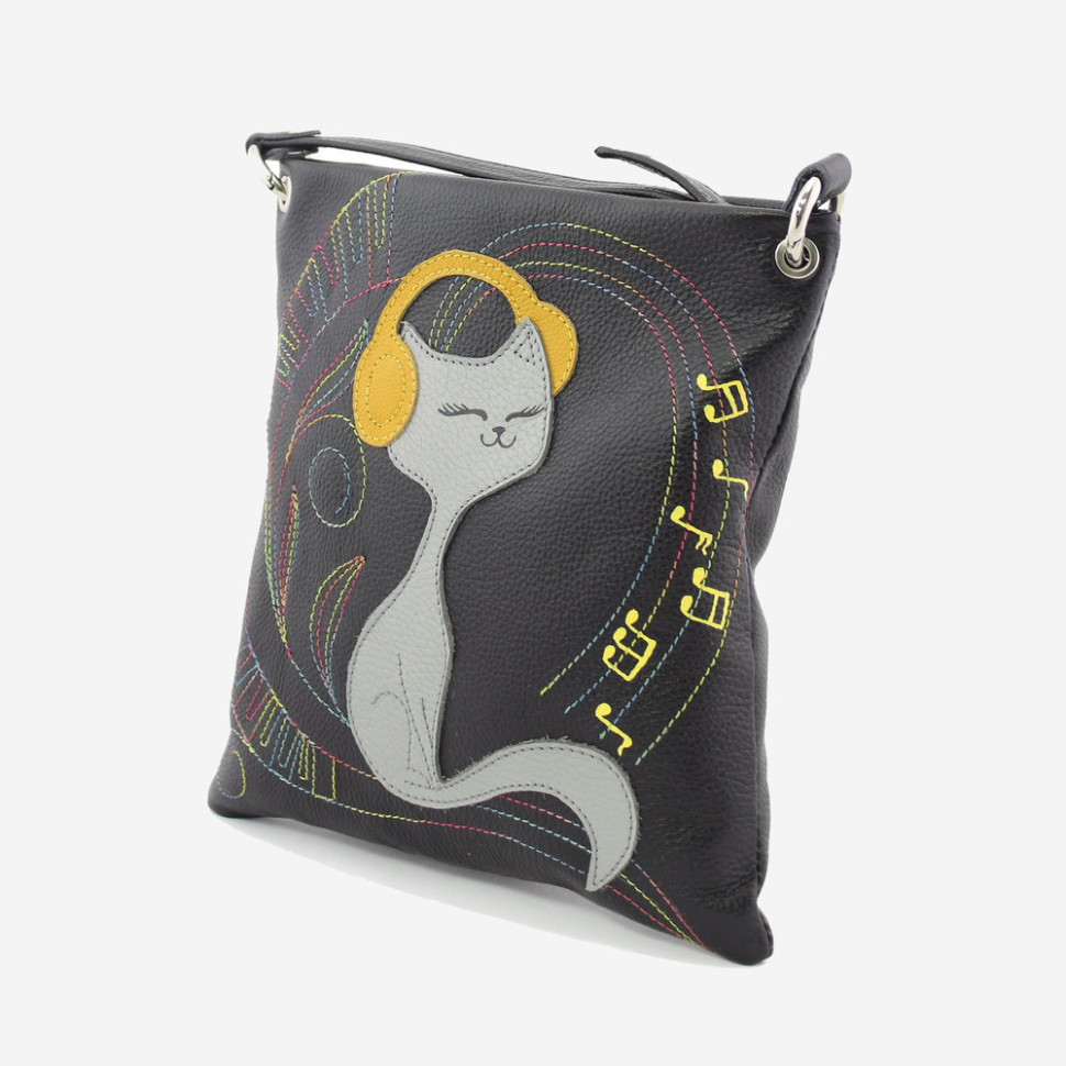 Сумка женская Protege, ДС-144-75 кот №46 чёрная Сумка женская Protege, ДС-144-75 кот №46 чёрная