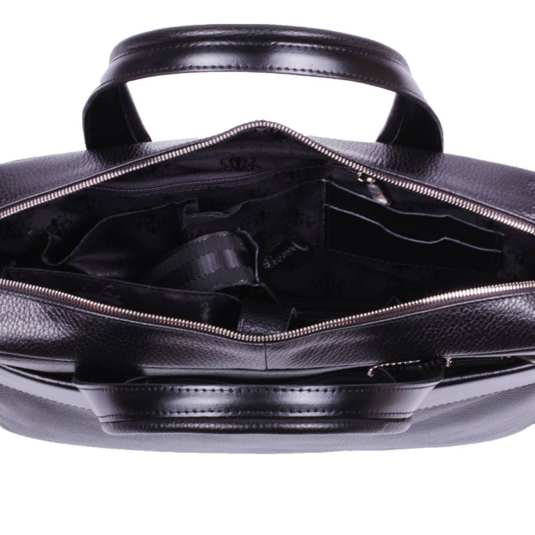 Портфель мужской из кожи Maxsimo Tarnavsky 03 чёрный