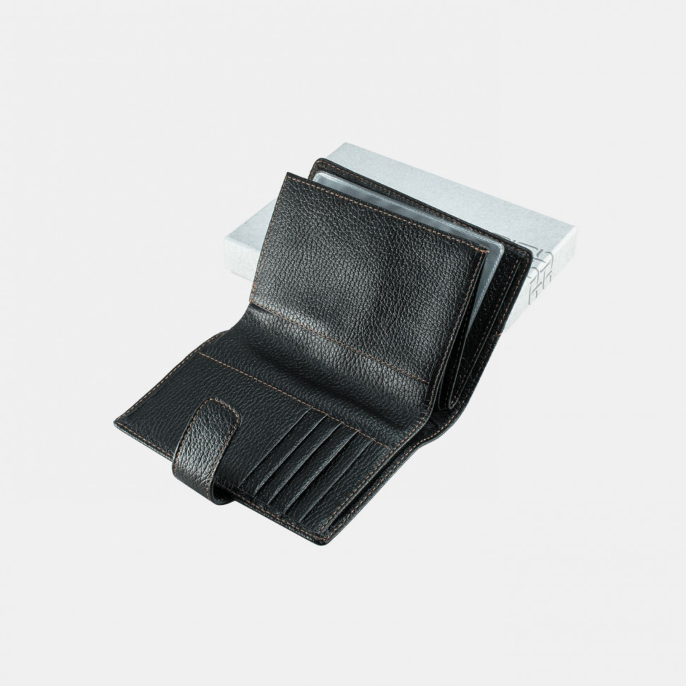 Портмоне мужское ПМ-427-1510/1520 "Консул"3в1 чёрное