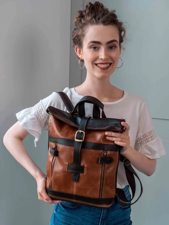 Сумка-рюкзак Natalia Kalinovskaya СР-56.602 Линнея рыжая Сумка-рюкзак Natalia Kalinovskaya СР-56.602 Линнея рыжая