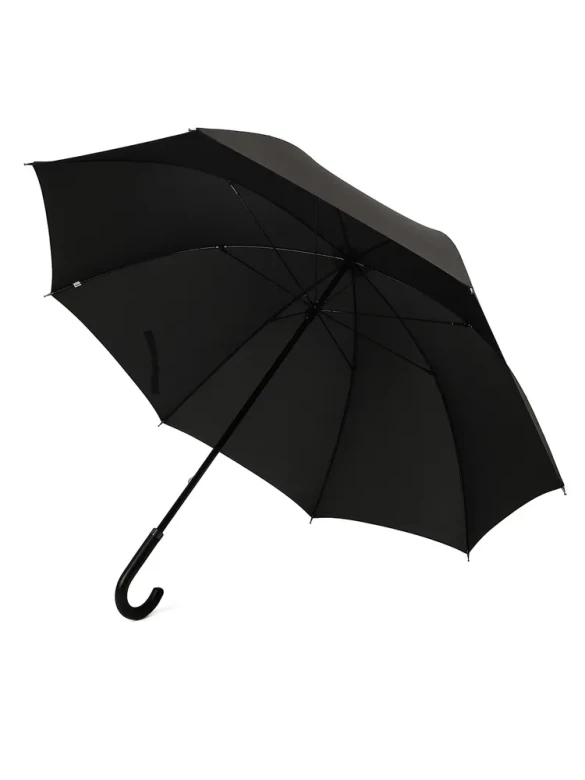 Зонт-трость мужской Три Слона 2775, 8 спиц, ручка крюк кожа Зонт-трость мужской Три Слона 2775, 8 спиц, ручка крюк кожа