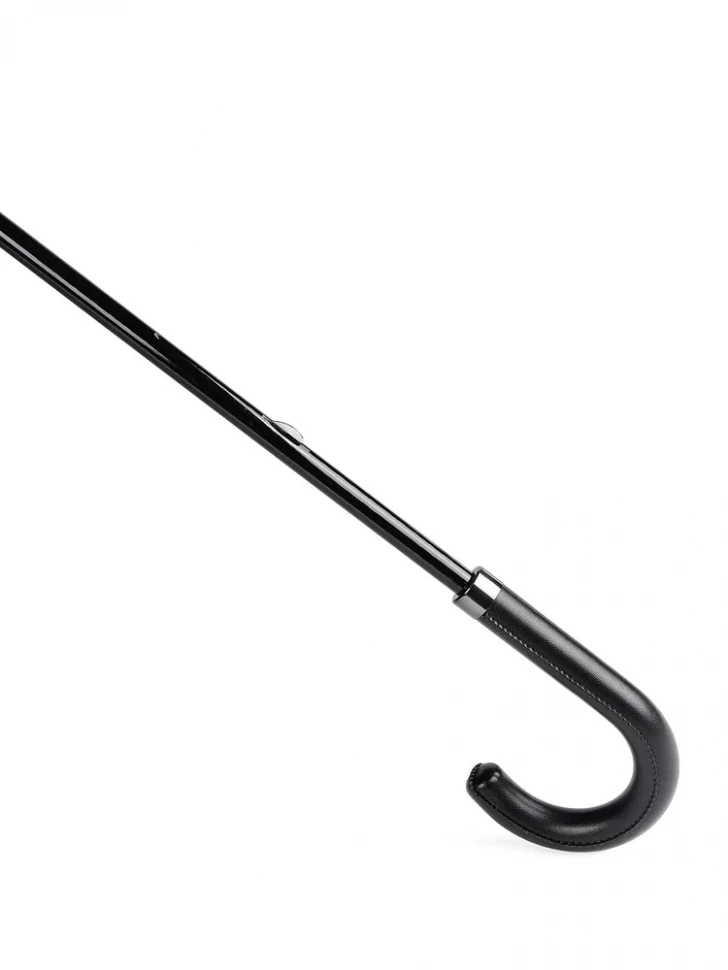 Зонт-трость мужской Три Слона 2775, 8 спиц, ручка крюк кожа