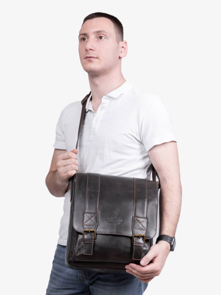 Сумка мужская zн ALEXX ALG0123 коричневая