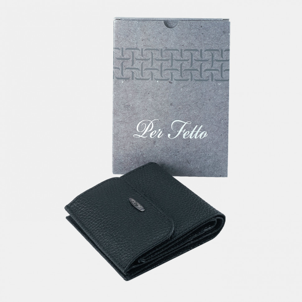 Портмоне женское PerFetto, Flori ПЖ-464-3210 чёрное