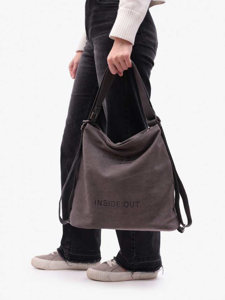 Сумка-рюкзак LanShaWan 761 серая