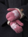 Варежки женские Корона 3046 т.розовые