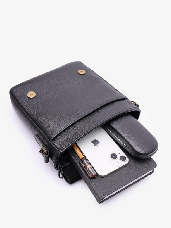 Сумка мужская zн ALEXX 0111 черный флотер