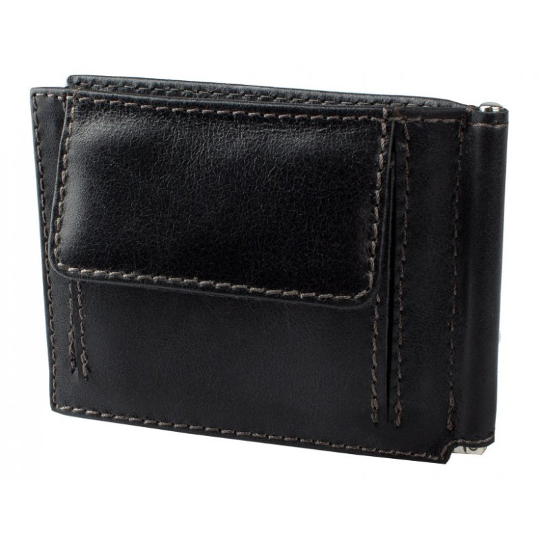 Зажим для денег Dimanche Camel 889/M черный, с отделением для мелочи Зажим для денег Dimanche Camel 889/M черный, с отделением для мелочи