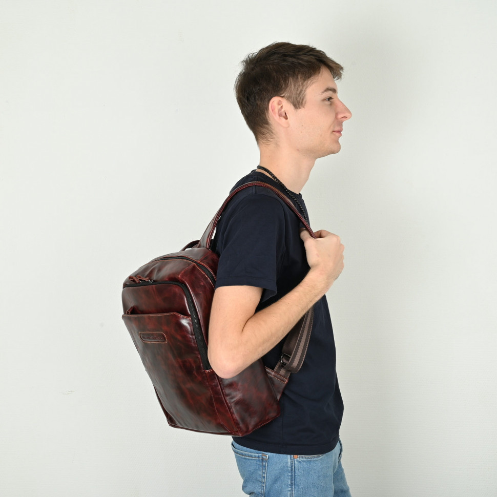 Мужской кожаный рюкзак Maxsimo Tarnavsky 1052 графит